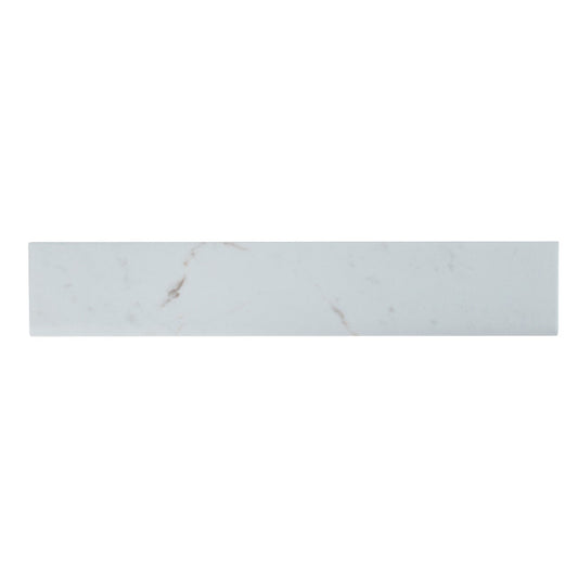 WHITE VENA 3X18 BULLNOSE PORCELAIN TILE