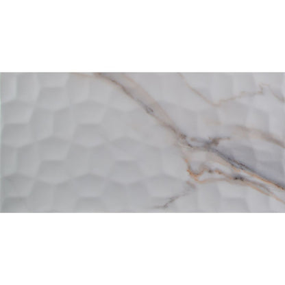 Adella Viso Calacatta 12X24 Satin Matte Ceramic Tile