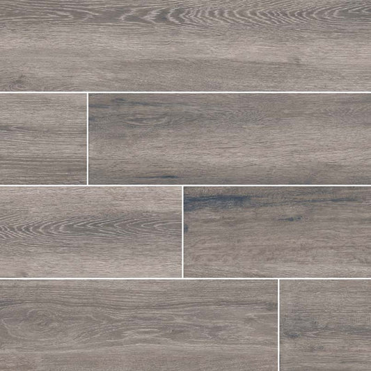 Antoni Gris 6X36 Matte Wood Look Porcelain Tile