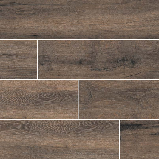 Antoni Nero 6X36 Matte Wood Look Porcelain Tile