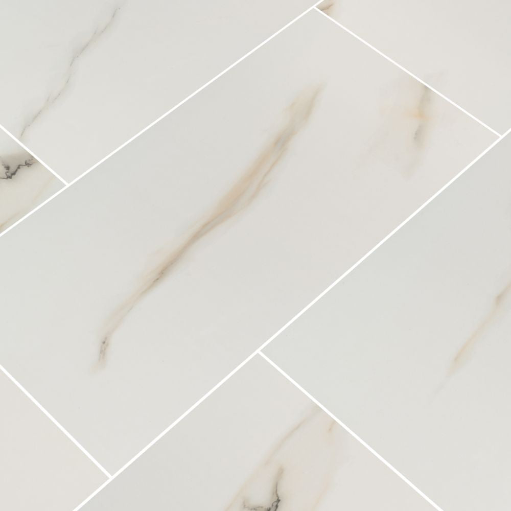 Aria Bianco 12X24 Polished Porcelain Tile