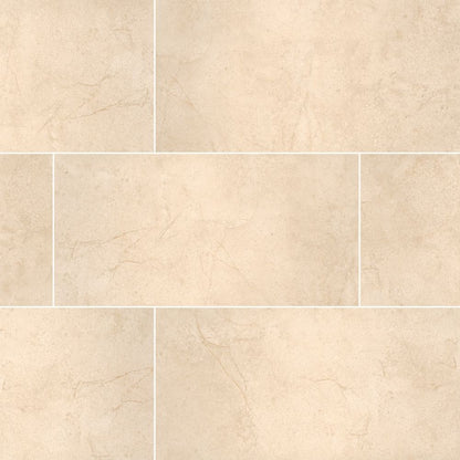 Aria Cremita 12X24 Polished Porcelain Tile