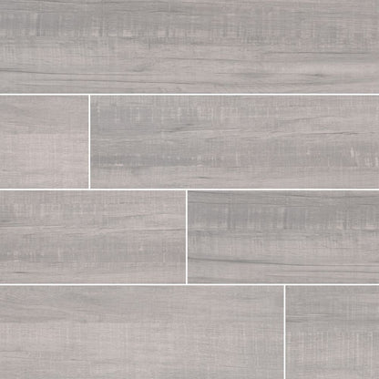 Belmond Pearl 8X40 Grey Matte Ceramic Tile