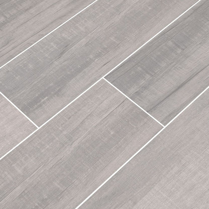 Belmond Pearl 8X40 Grey Matte Ceramic Tile